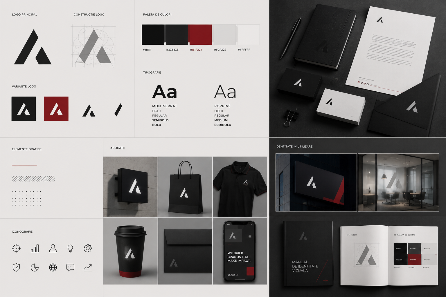 Exemplu de identitate vizuala pentru graphic design