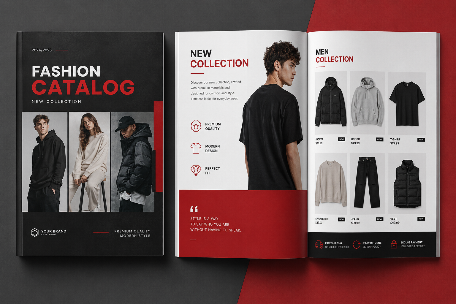 Catalog fashion pentru produse vestimentare