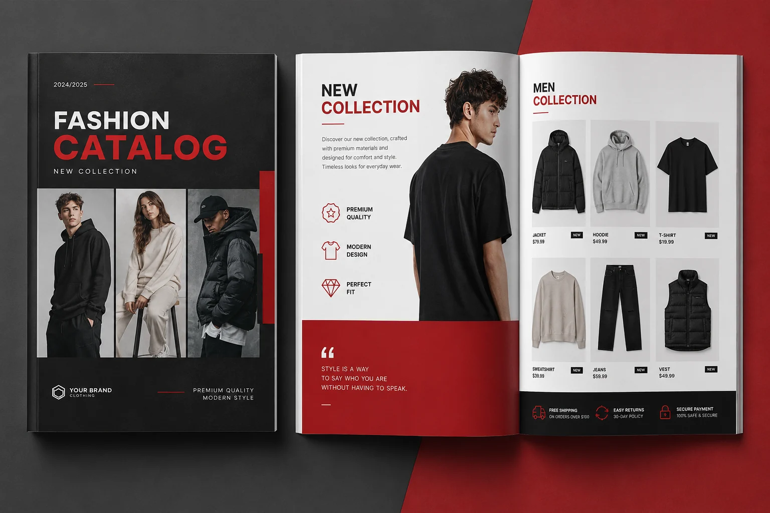 Catalog fashion pentru produse vestimentare